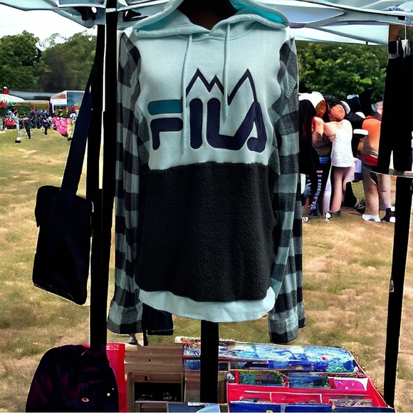 Fila Reworked and Upcycled Hoodie - Picture 1 of 8